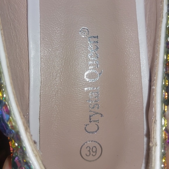 Rhinestone heels. ( Iridescent type of color ) - Picture 10 of 10